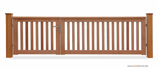 Gartentor ROOF - PREMIUM Holztore aus nordischer Lärche (FSC) oder astfreiem Mahagoni Hartholz (FSC).