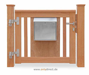 Gartentor ROOF - PREMIUM Holztore aus nordischer Lärche (FSC) oder astfreiem Mahagoni Hartholz (FSC).