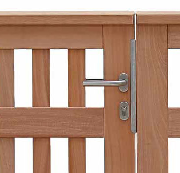 Türgriffe + Zubehör Gartentor komplett aus rostfreiem Edelstahl