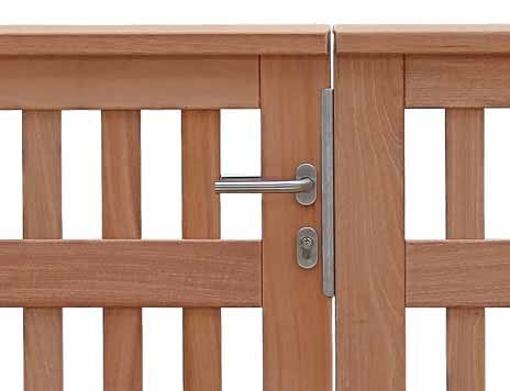 Türgriffe + Zubehör Gartentor komplett aus rostfreiem Edelstahl