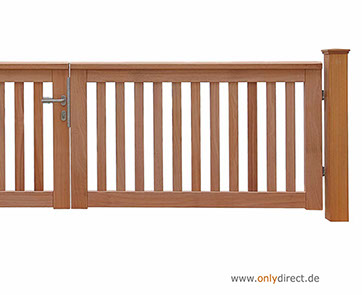 Gartentor ROOF - PREMIUM Holztore aus nordischer Lärche (FSC) oder astfreiem Mahagoni Hartholz (FSC).