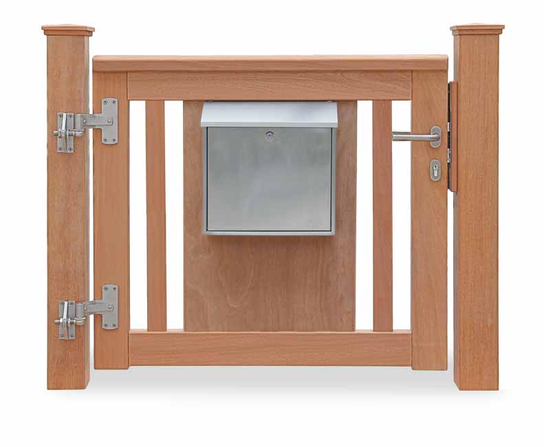 Gartentor ROOF - PREMIUM Holztore aus nordischer Lärche (FSC) oder astfreiem Mahagoni Hartholz (FSC).