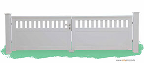 Holztor - Garten CUBE open - FSC Mahagoni Holz - Edelstahl-Zubehör