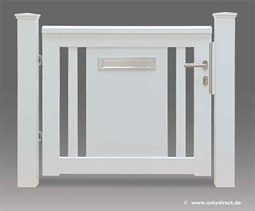 Gartentor ROOF - PREMIUM Holztore aus nordischer Lärche (FSC) oder astfreiem Mahagoni Hartholz (FSC).