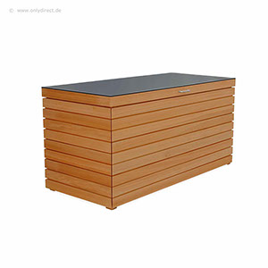 Kissenbox YORK - FSC Eukalyptus Hartholz - Größe S - Hartholz Natur geölt