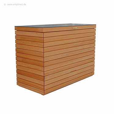 Kissenbox YORK - FSC Eukalyptus Hartholz - Größe S - Hartholz Natur geölt